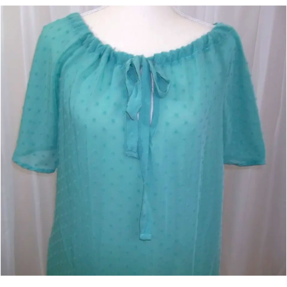 Tami sheer women’s flutter top